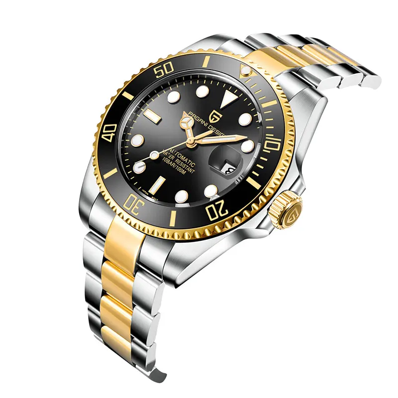 Pagani Design Submariner Two-tone Men's Watch -  PD-1639